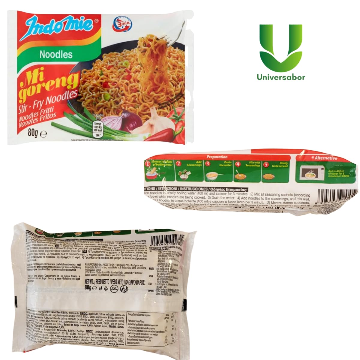 Indomie Mi Goreng - Empaque 80gr x10 unidades