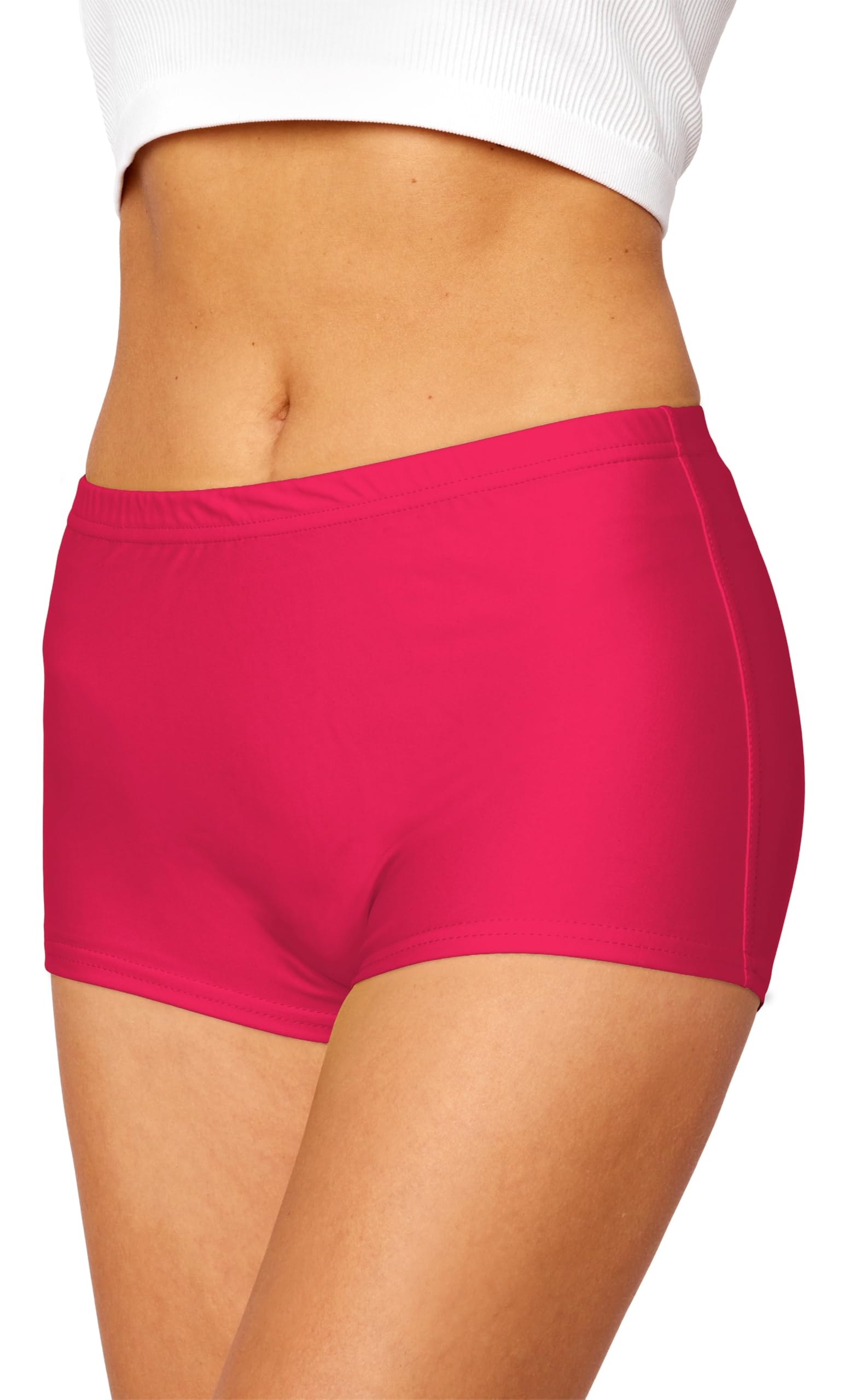 Merry Style Damen Badeshorts Bikinihose Bademode Badehose Bikini Unterteil Schwimmshorts L23L1 (Rosa (3260), 46)