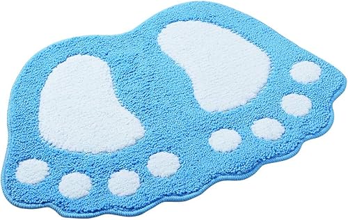 Vista 51 de MIFXIN Tapete de baño antideslizante con pies grandes, absorbente, para baño, inodoro, ducha, cocina, decoración del hogar (gris, 19 x 26 pulgadas)