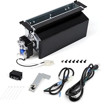 FIB100 Fireplace Blower Fan Kit for Duluth Forge and ProCom Ventless Gas Fireplaces, FDF300R FDI32R FBD32RT PC32VFC Procom Heater Parts