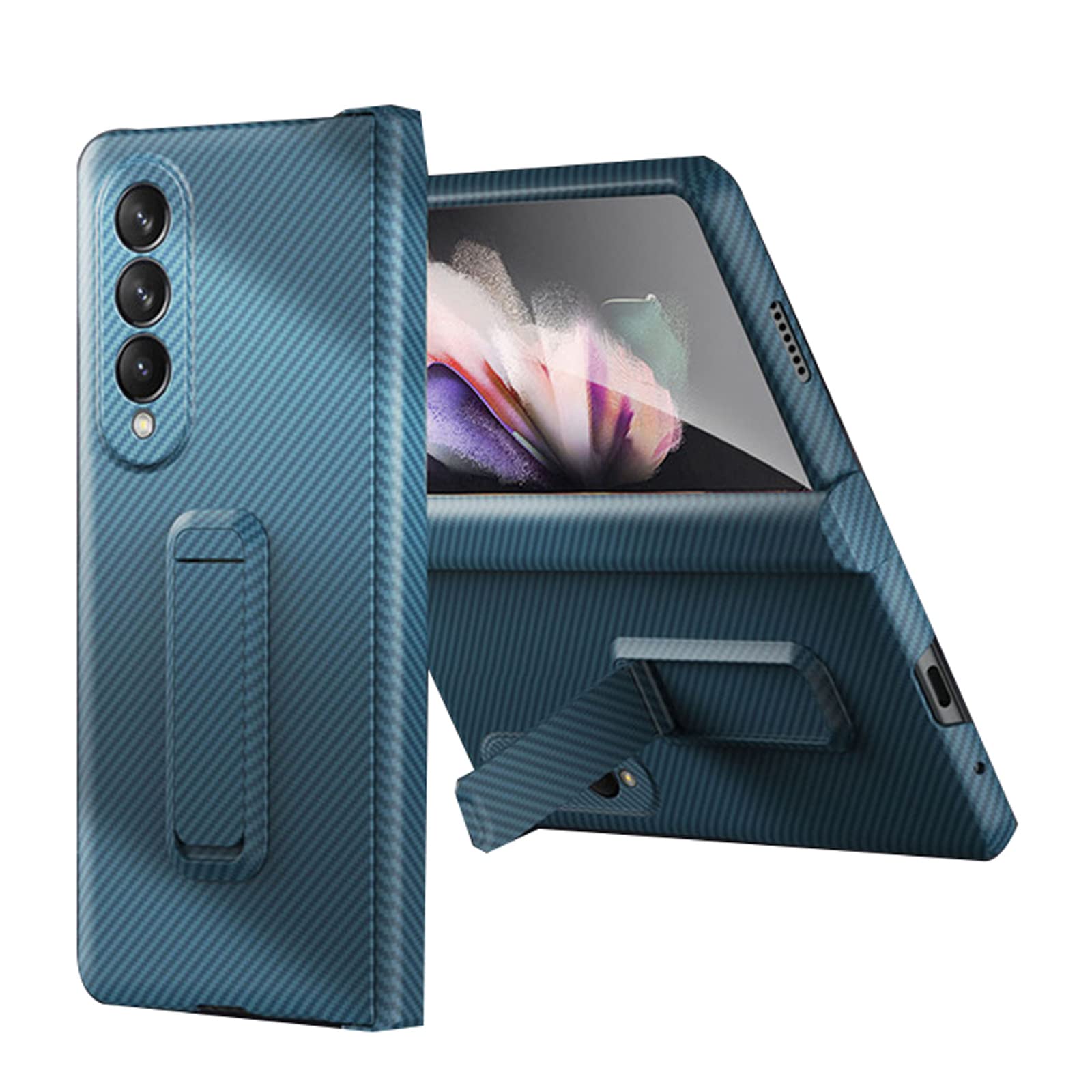 Case for Samsung Galaxy Z Fold 4, Real Aramid Fiber Phone Cover, Built-in  Screen Protector and Kickstand, Super Light and Thin, Strong Impact  Resistance Case for Z Fold 4 5G,Green: Amazon.co.uk: Electronics