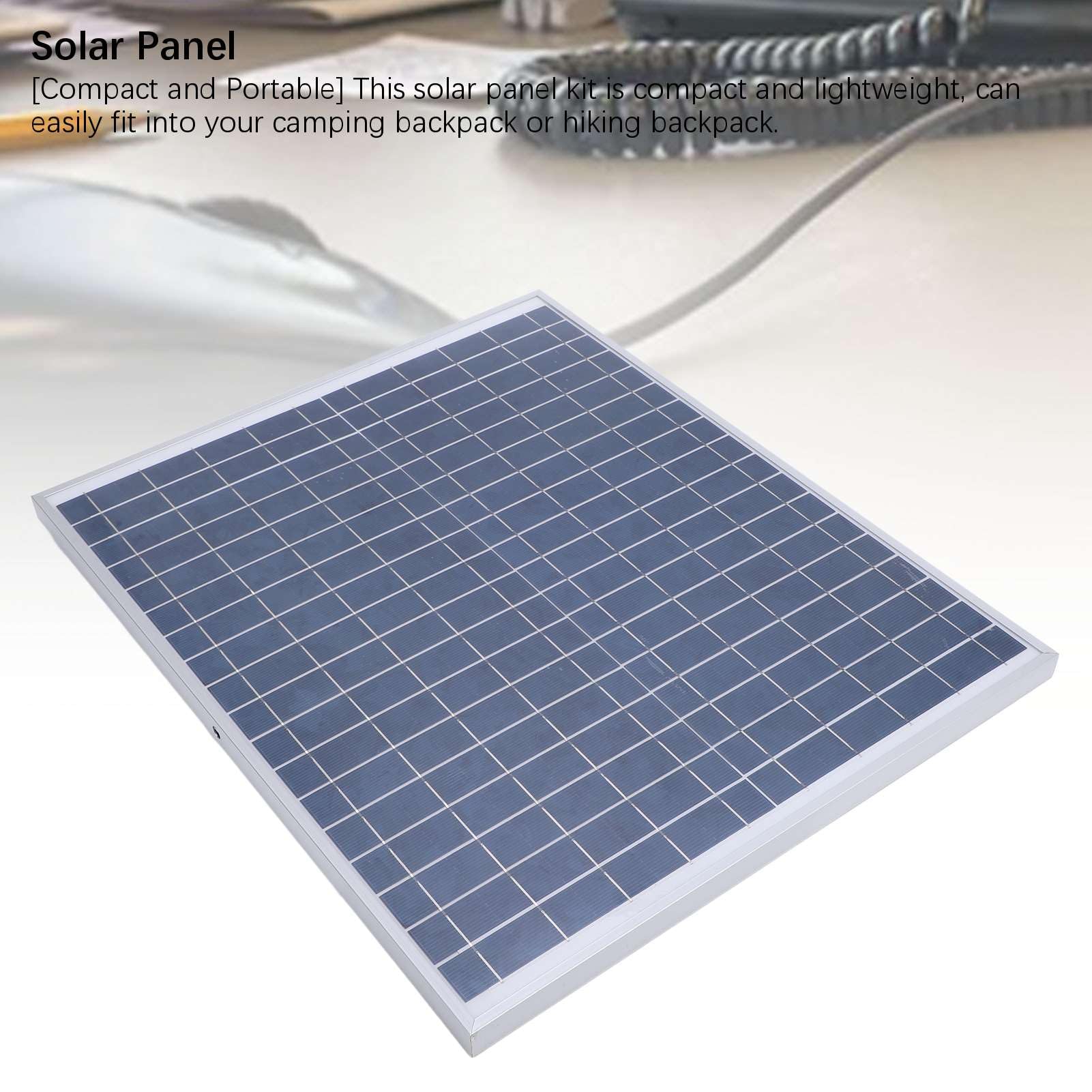 Bewinner Zestaw Paneli Słonecznych 20W z Regulatorem 60A