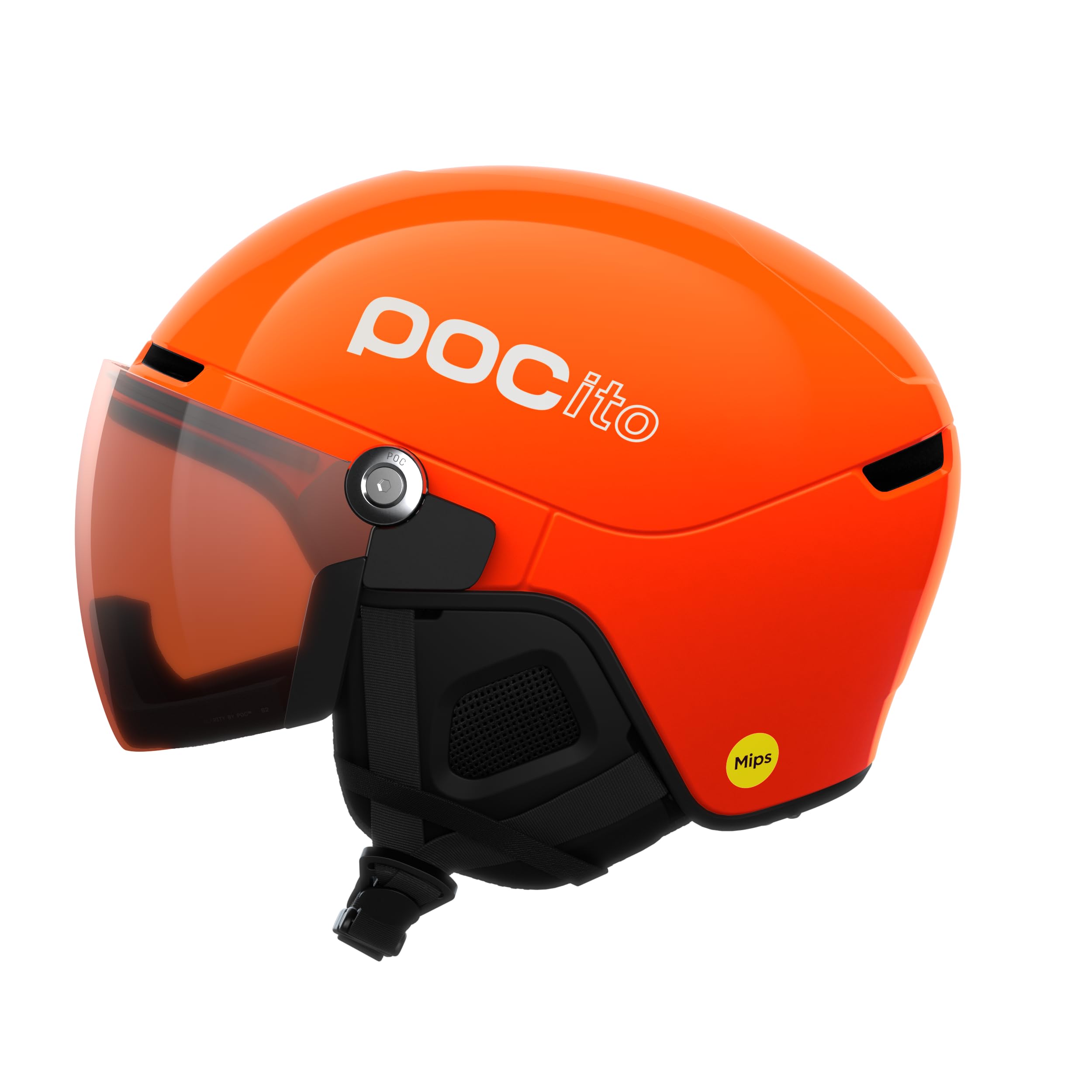 POCito Obex Visor - Ski Helmet for Kids Which Brings Protection, Security and Lightweight Comfort to Younger Skiers and Snowboarders