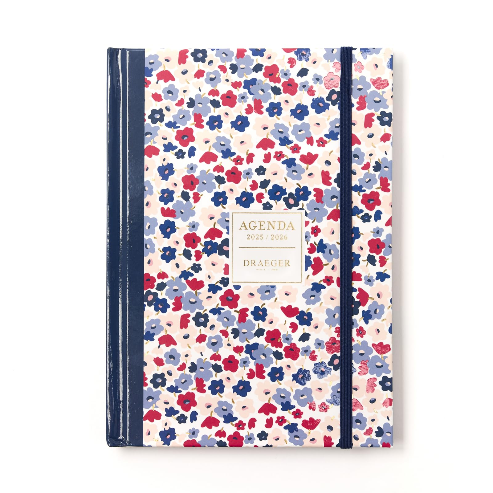 DRAEGER PARIS 1886 - Diary 15 x 21 cm - Theme Diary A5 Floral - 2026 - FSC paper - Practical and elegant - Daily organization