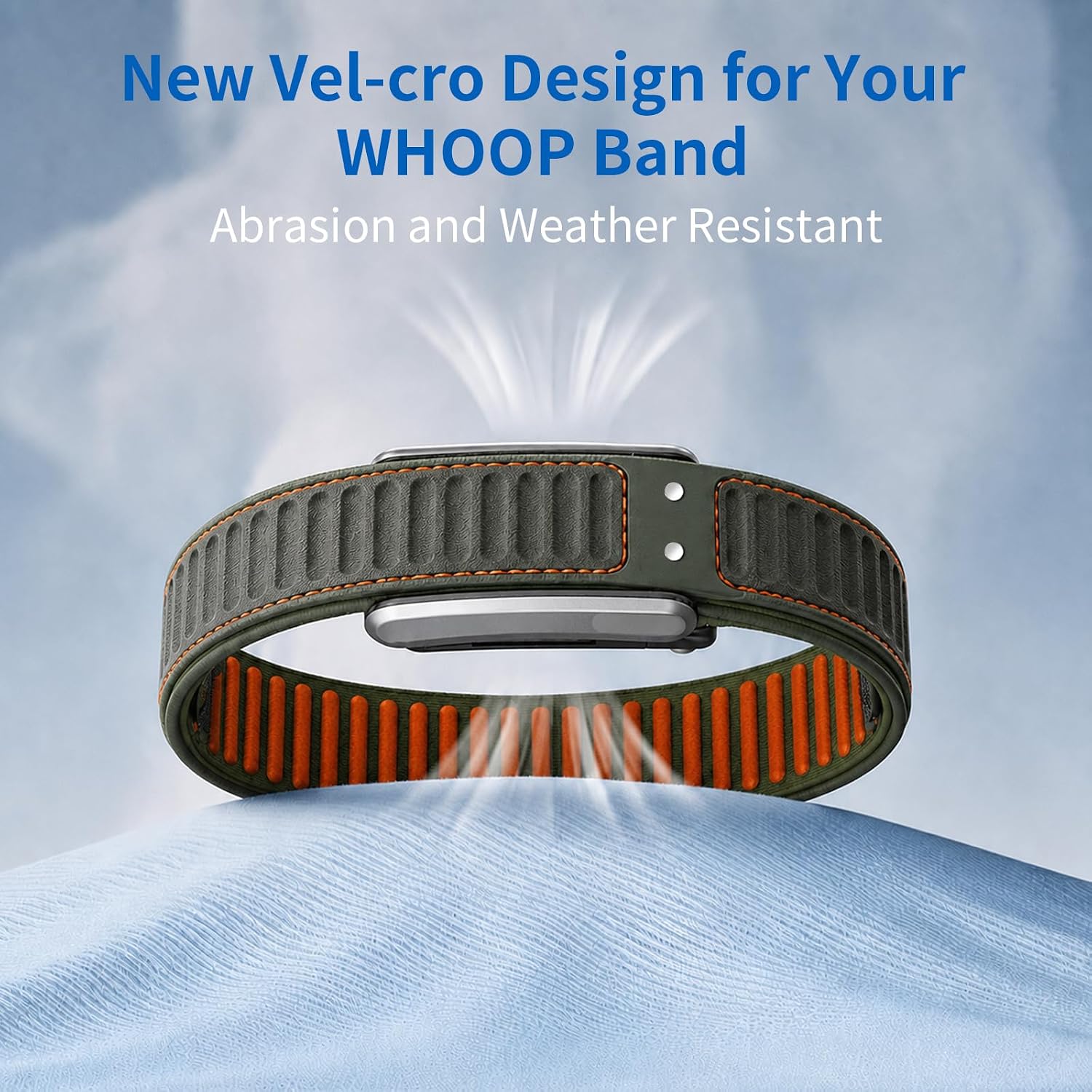 Sport Navigator Bands Compatible with WHOOP 5.0/MG,One,Peak,Life Women Men, Breathable & Comfortable, Adjustable Wristbands Straps- Not Compatible with Gen 4