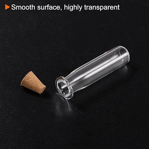 Miniatura 5 de HARFINGTON 20 mini botellas de vidrio con tapones de corcho, frascos de vidrio pequeños en forma de botella, pequeños frascos de vidrio