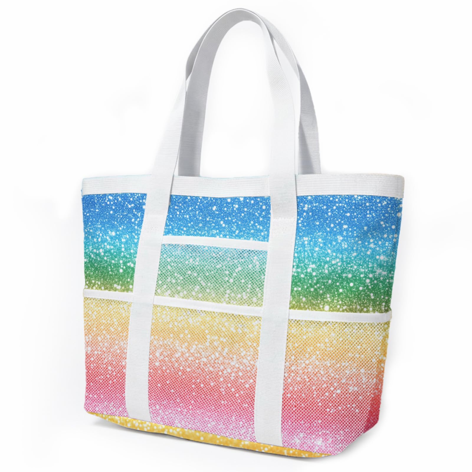 Borsa Mare Grande Borsa Mare Donna Resistente Beach Tote Bag Spiaggia Con Zip Shopping Bag Donna Borse Mare Pieghevole Leggera Borsone Piscina Viaggio