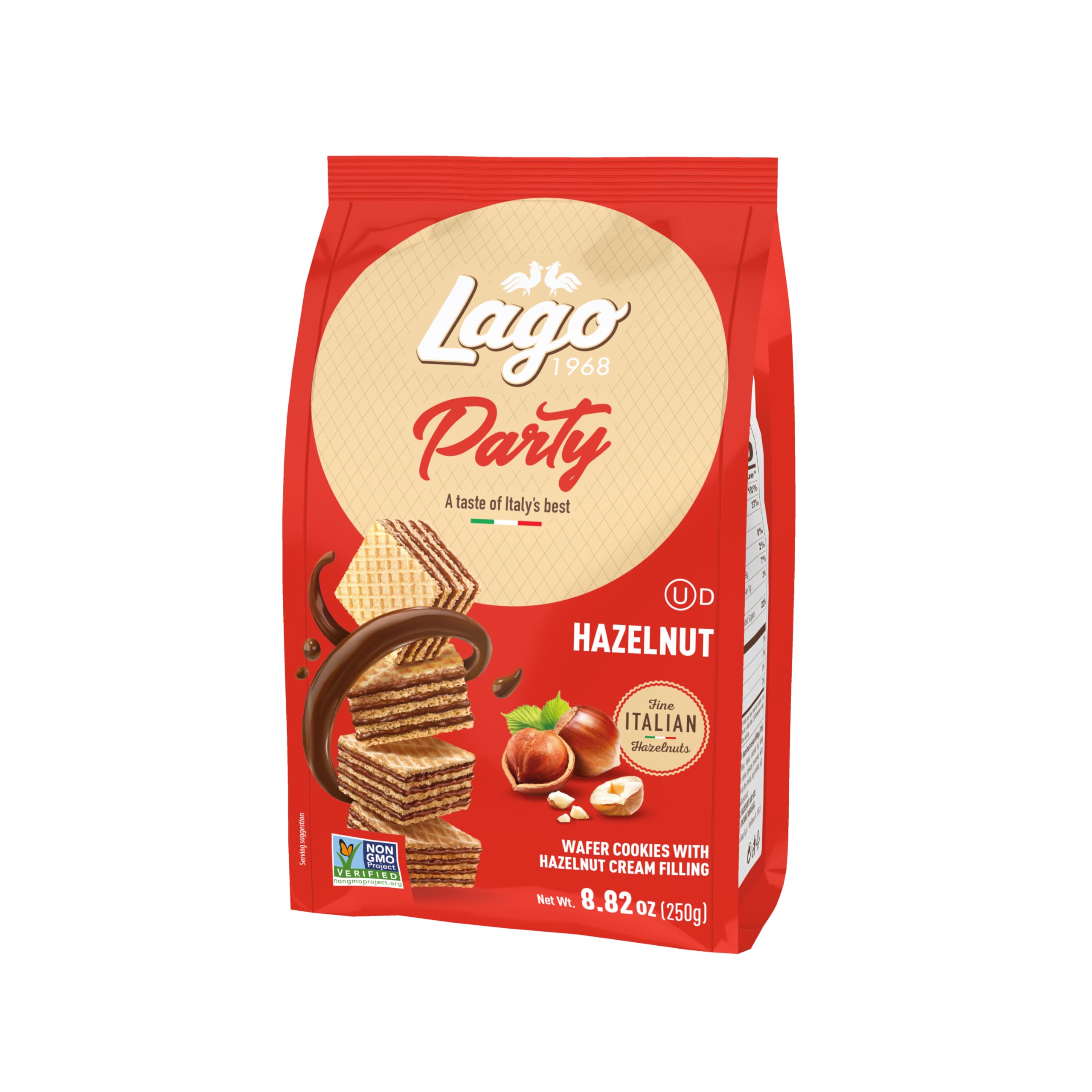 Amazon.com: Gastone Lago Party Hazelnut Wafers, 8.82 oz – Italian
