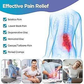 Comfytemp Ice Pack for Back Pain Relief, 2 Packs, FSA Eligible HSA, Reusable Gel Lower Back Wrap Ice Brace for Sciatica Injuries, Hot Cold Compress for Lower Lumbar, Men Women Get Well Gift (Purple)