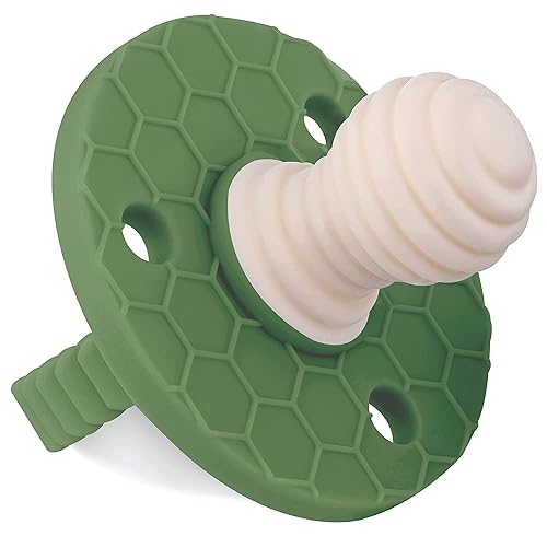 Soothipop - Chupete de silicona para dentición, juguetes para bebés de 0 a 6 meses, 12 y 18 meses, mordedor en forma de chupete, chupetes de