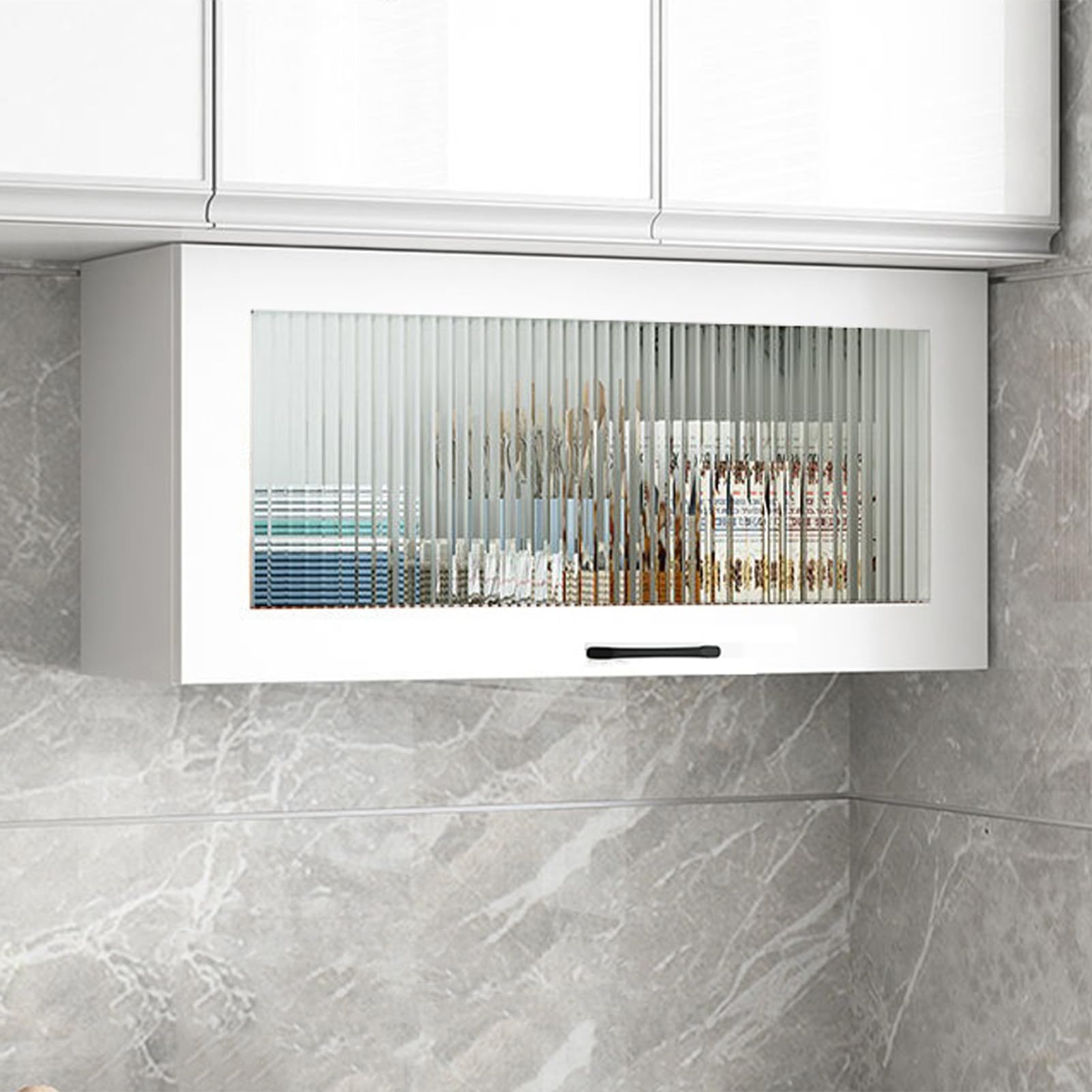 Armoire murale en acier inoxydable avec porte basculante, organiseur de rangement peu encombrant pour cuisine, garage, salle à outils, hôtel, cantine, ustensiles et épices