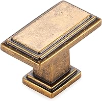 Vista 41 de KOOFIZO - Paquete de 10 tiradores de gabinete de cocina de latón antiguo de 3-3/4 pulgadas, manijas vintage de gabinete de latón, herrajes