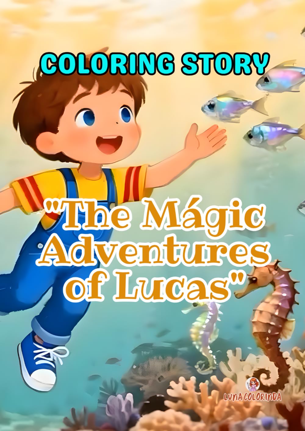 Coloring Storybook - "Adventure" Series - Volume 1 - "The Mágic Adventures of Lucas"