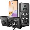 für realme 14 Pro+ Plus 5G Hüllemit 360° Drehbarer Ständer Magnetische Handyhülle Militär TPU Silikon Stoßfest und PC Kratzfest Schutzhülle für realme 14 Pro Plus 5GSchwarz