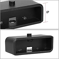 Vista 3 de J2 Engineering Kit de bloque de elevación de nivelación trasera de 2 pulgadas con pernos en U compatible con Tacoma 95-22, J2-LK-TY-R-001-BK