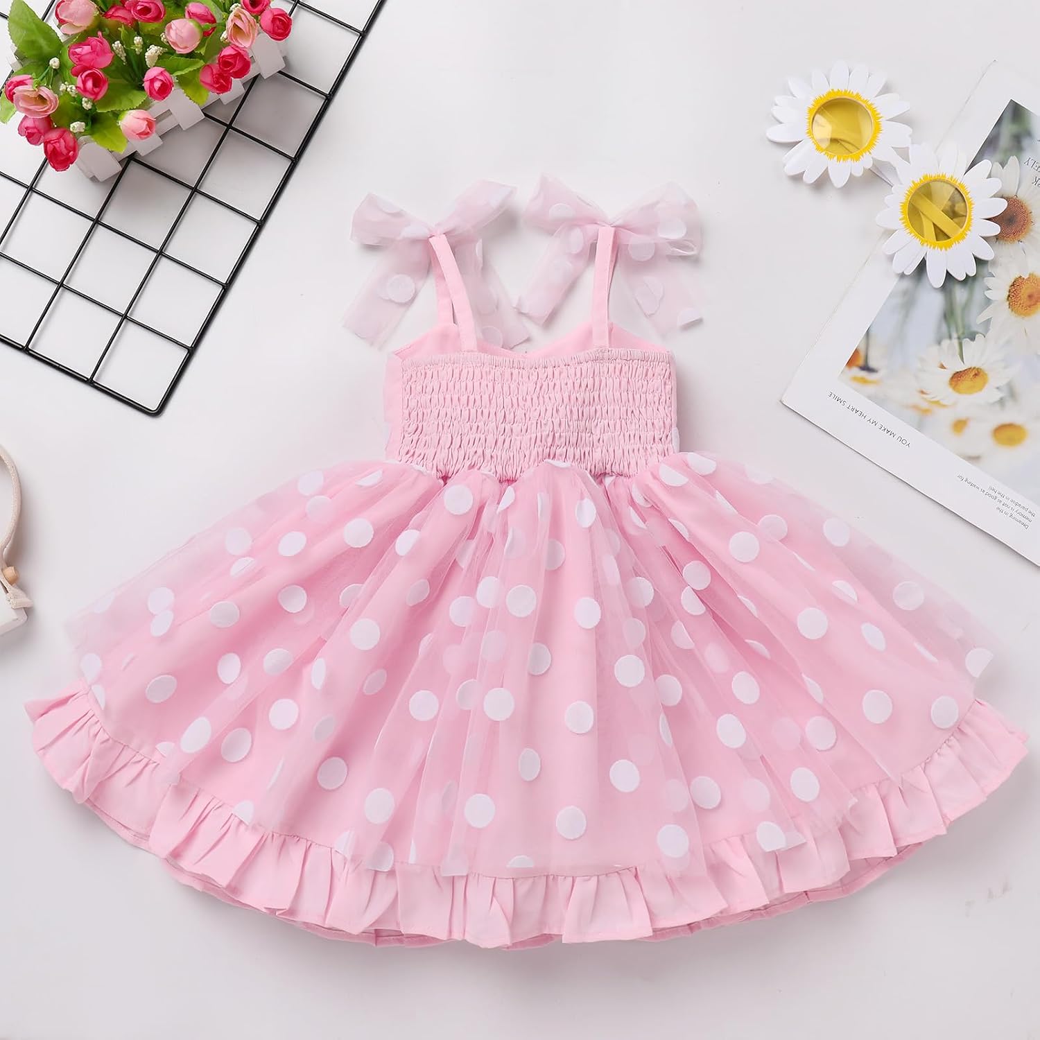 Toddler Kids Baby Girls Holiday Tulle Tutu Birthday Party Dress Sleeveless Spaghetti Straps Dresses