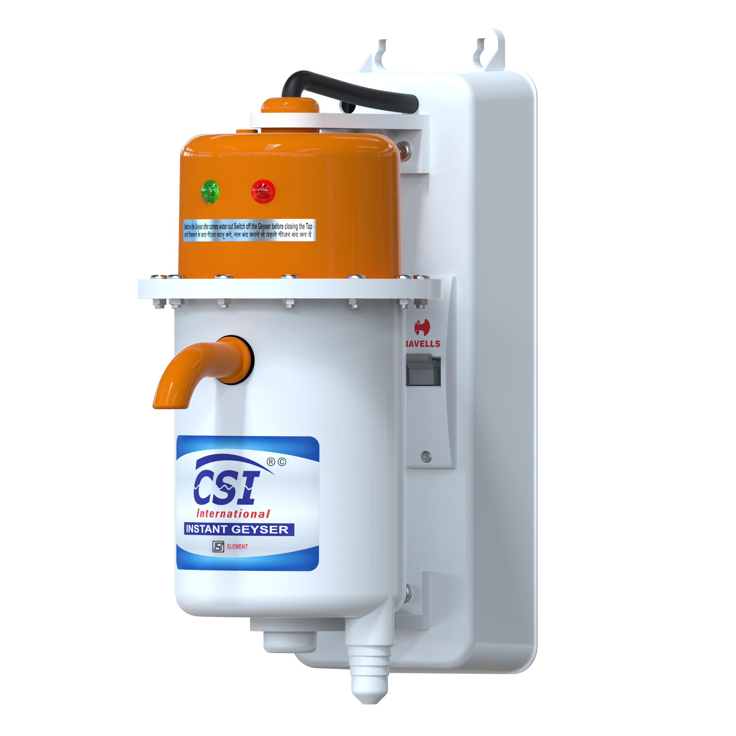 CSI INTERNATIONAL Instant Water Geyser 1 L Portable water heater, Made of First Class ABS Plastic, Auto Cut Off Feature with 1 Year Warranty For Home, Office, Restaurant etc (orange-white + MCB) (B0962TK8KS) Amazon Price History, Amazon Price Tracker