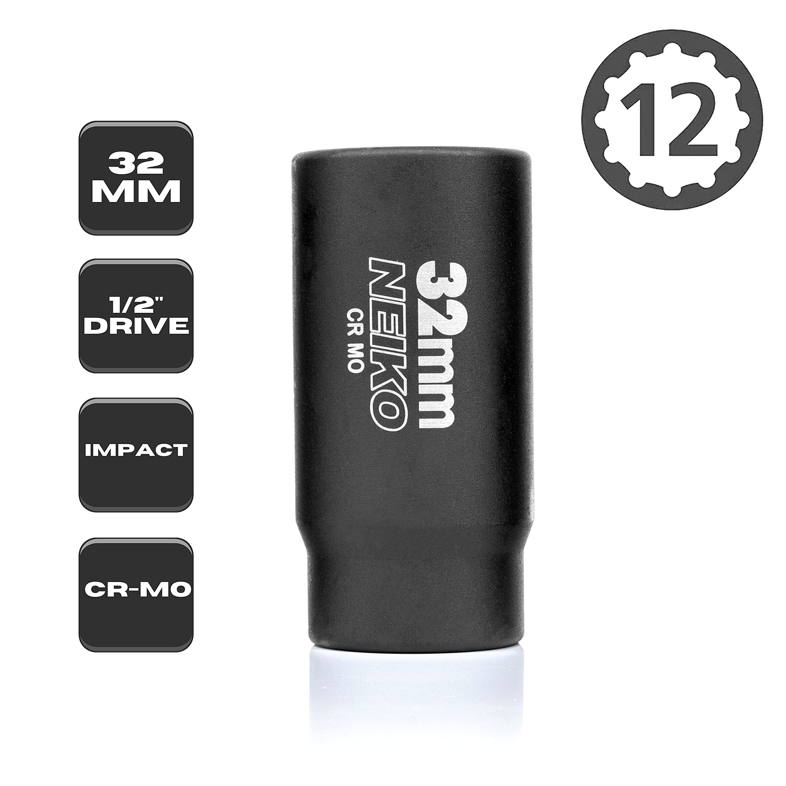 mikiko Amazon.com: NEIKO 02523A 32mm Socket | 1/2” Drive Deep Impact