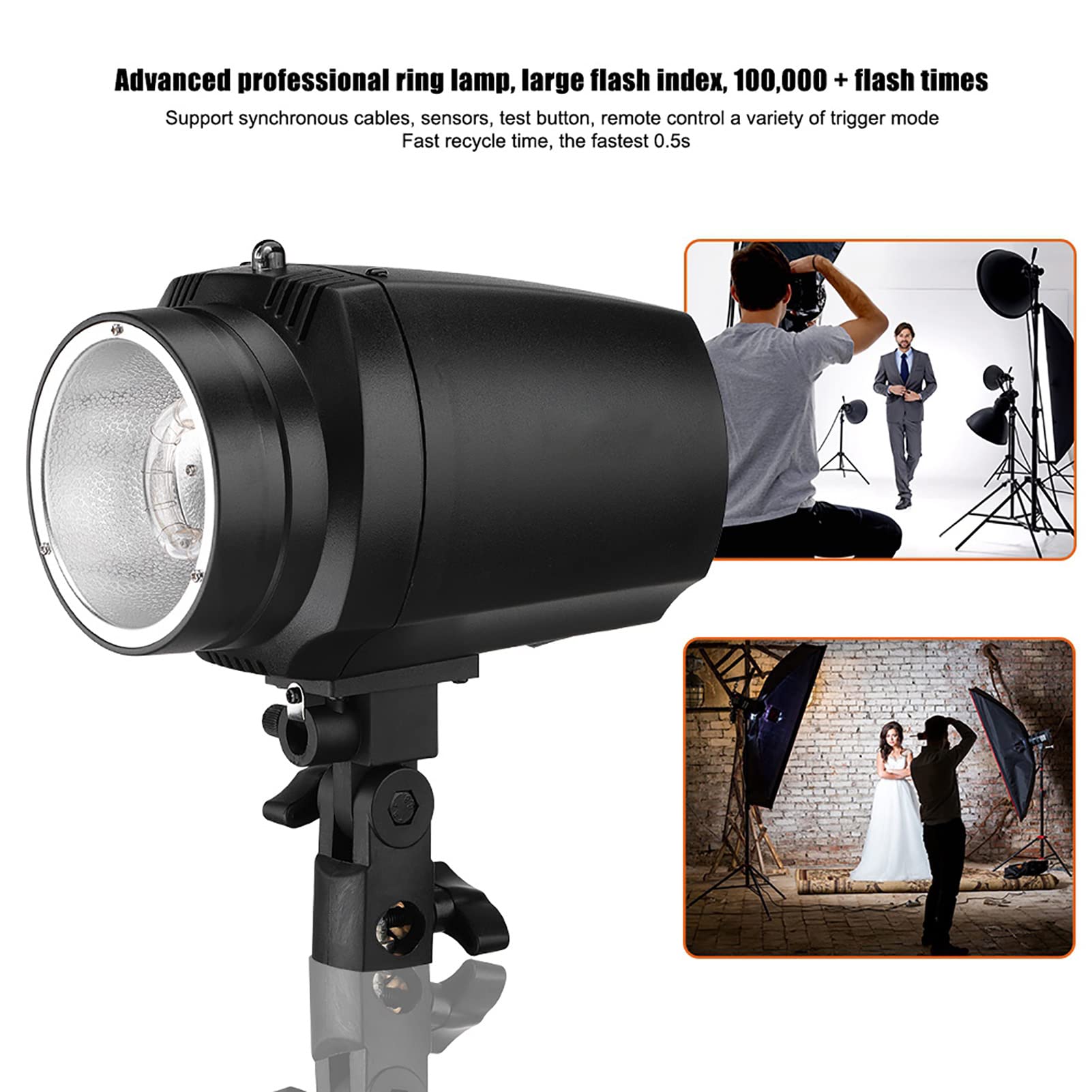 VBESTLIFE Torcia GY-180 180W 5500K GN38 Mini Studio Fotografia.(Spina UE 220V)