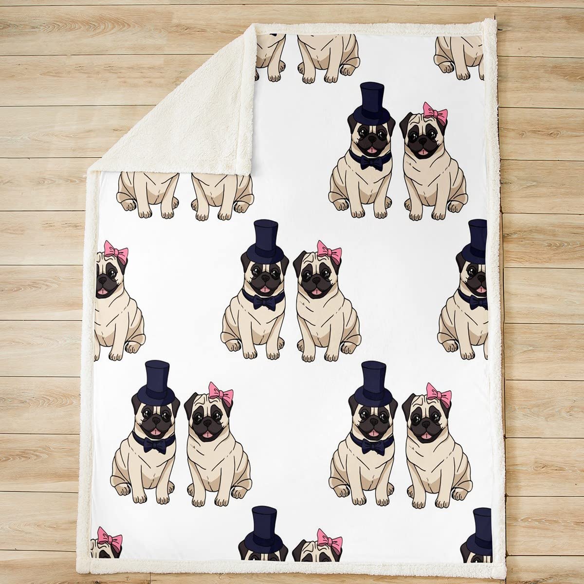 Linda Manta de Sherpa para Perro, con Dibujos Animados, para Pareja, Manta Divertida para Mascotas, Cachorros, Cachorros, para niños, Amantes de Perros, Kawaii, Manta difusa, para sofá Cama, tamaño K