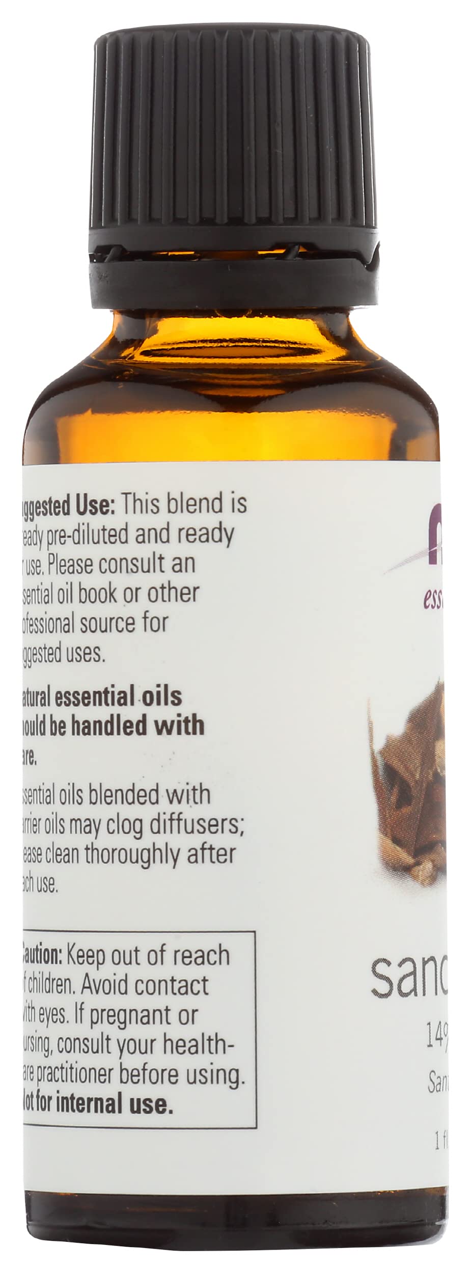 NOW Jedzenie - 100% czysty i naturalny 14% olejek eteryczny mieszanka drzewa sandałowego - 1 fl. oz.