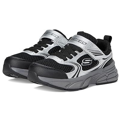 SKECHERS KIDS Retro graph 403857L (Little Kid/Big Kid) Boys Shoes Silver/Black