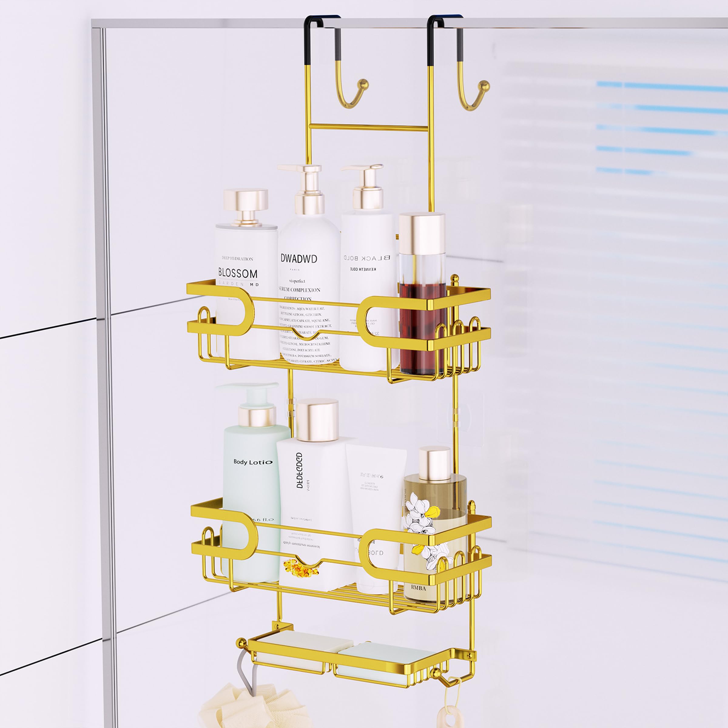 SWTYMIKI Over Door Shower Caddy- 3-Tier Bathroom Storage Shelf โ image 1