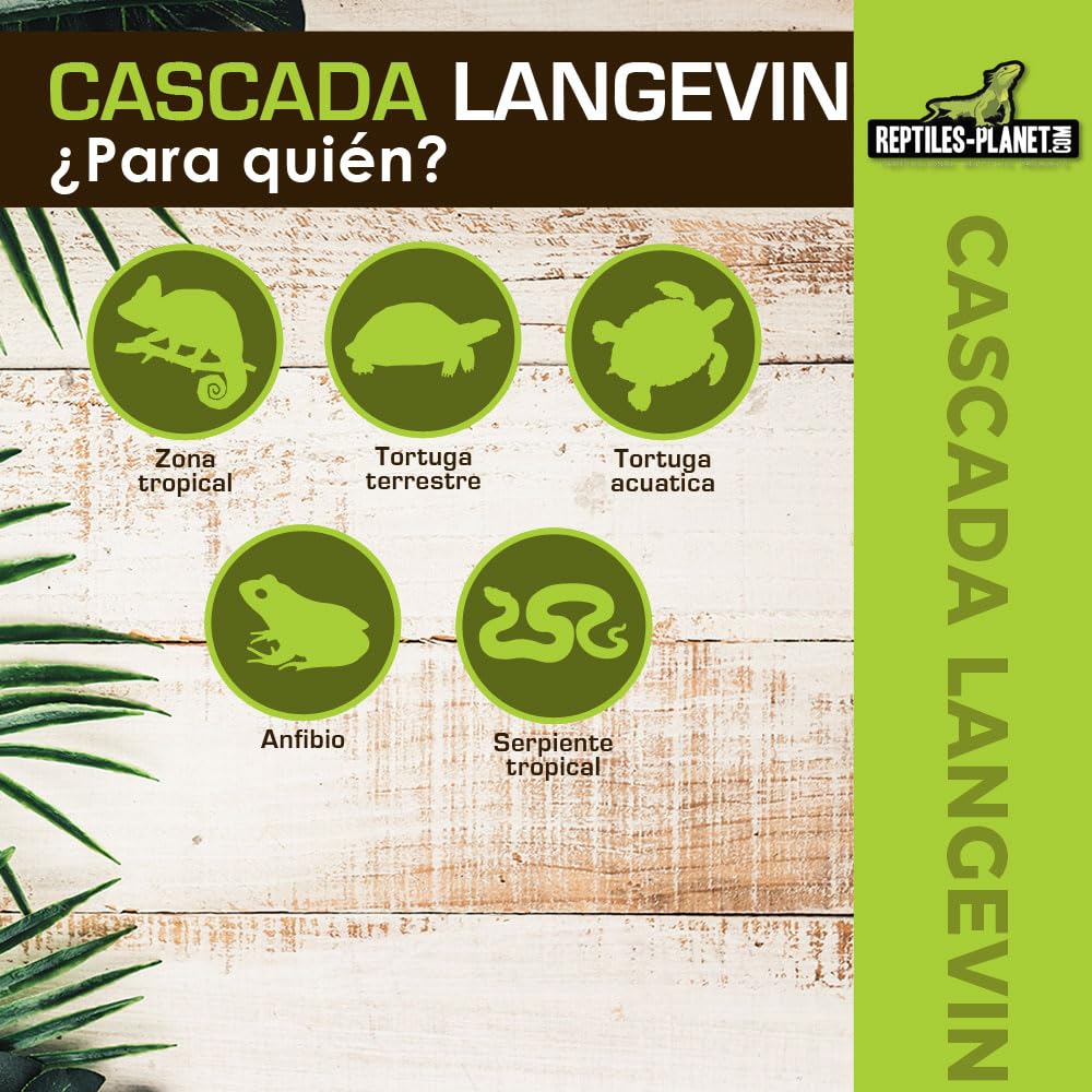 Reptiles Planet - Cascada para terrario Reptil Langevin con Bomba