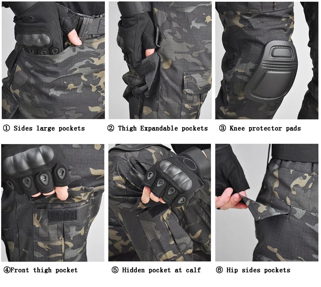 Trajes tácticos, camisa y pantalones, uniforme de trabajo, equipo de caza, camping y senderismo