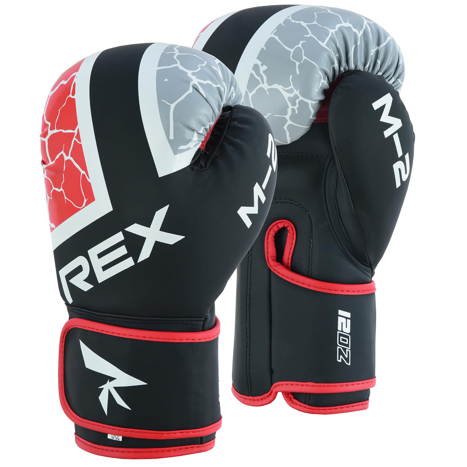 Rex Sports Boxing gloves, Training gloves, Heavy duty punching gloves Boxing Gloves for punching bags and sparring training kids and adult size 2 OZ to 16 OZ (Red/Black, 6 OZ)
