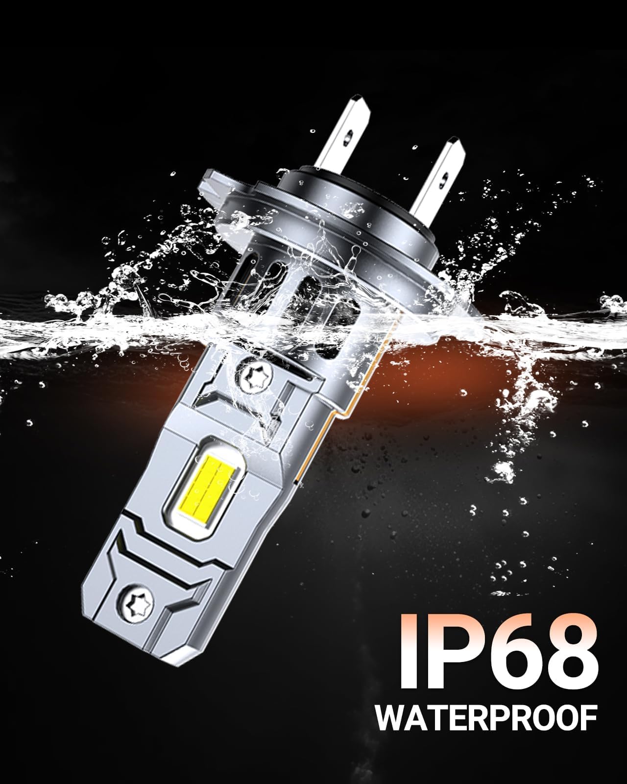 SEALIGHT Kit Led H7+H1 50000LM - Versión 2026 con Ventilador 14000 rpm, Diseño 1:1 Sin Deslumbramiento, Instalación Plug and Play Fácil, Paquete de 4 Unidades