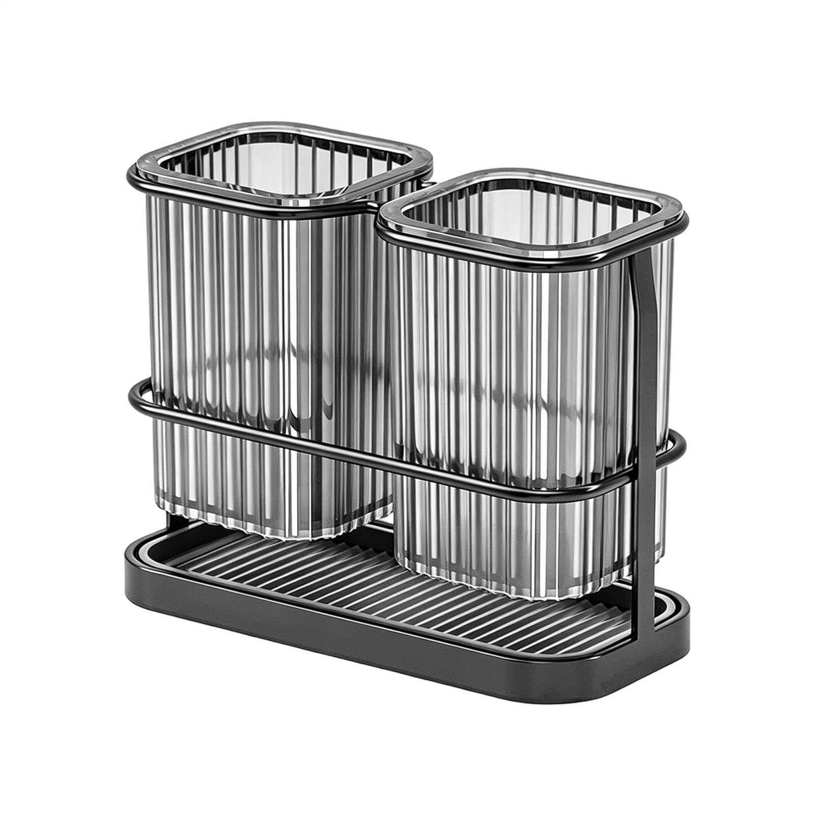 Escurridor de Utensilios - Vaso Almacenador Para Tenedores Y Cucharas - Cesta drenaje palillos cubiertos,para Tijeras, Pelador, Pajitas, Cortador Pequeño, Comedor, Restaurante, Encimera De Cocina En E