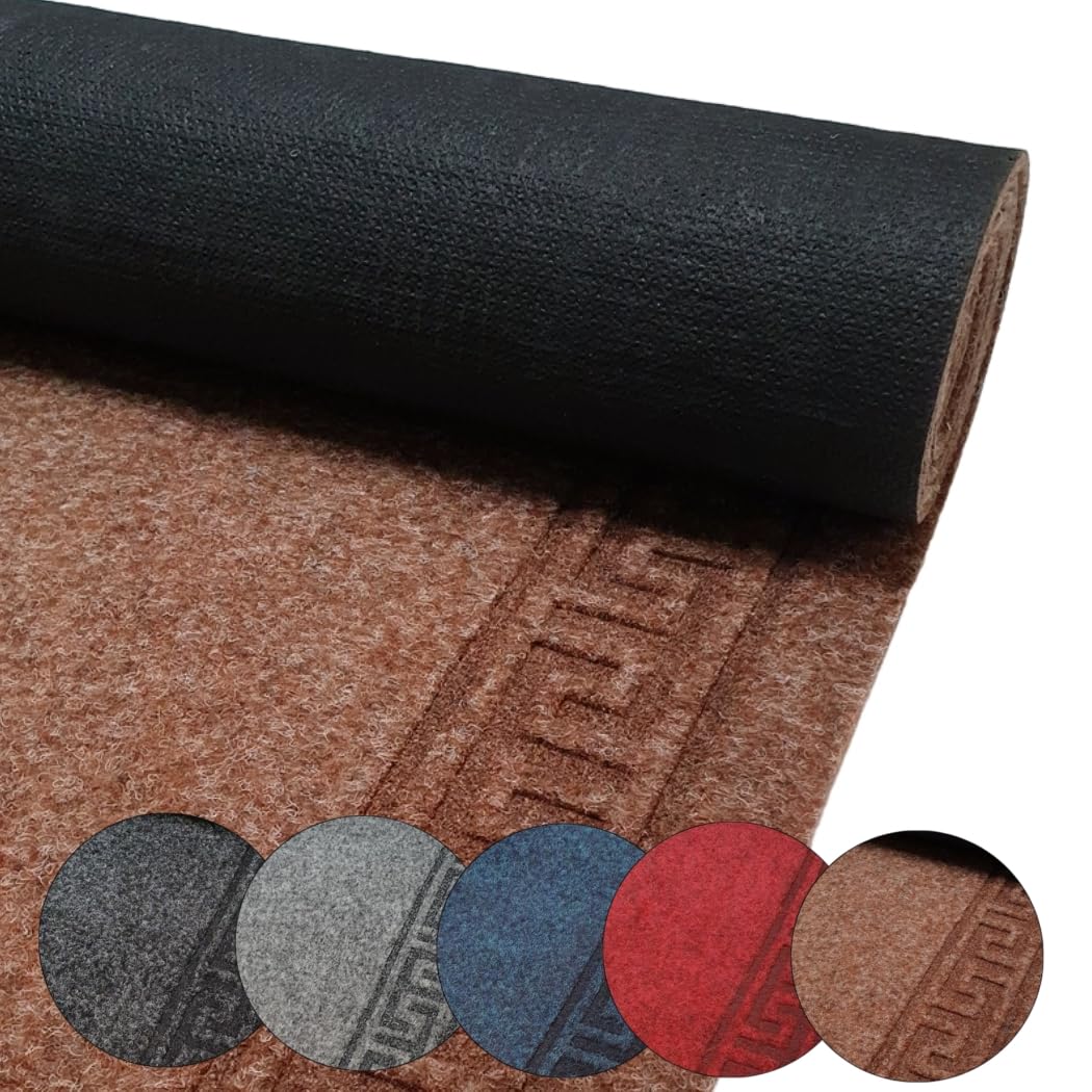 MadeInNature Tapis de Cuisine Devant d'Évier Antidérapant, Tapis de Passage Olympia, Largeur 66 cm (Sable, Longueur 500 cm)