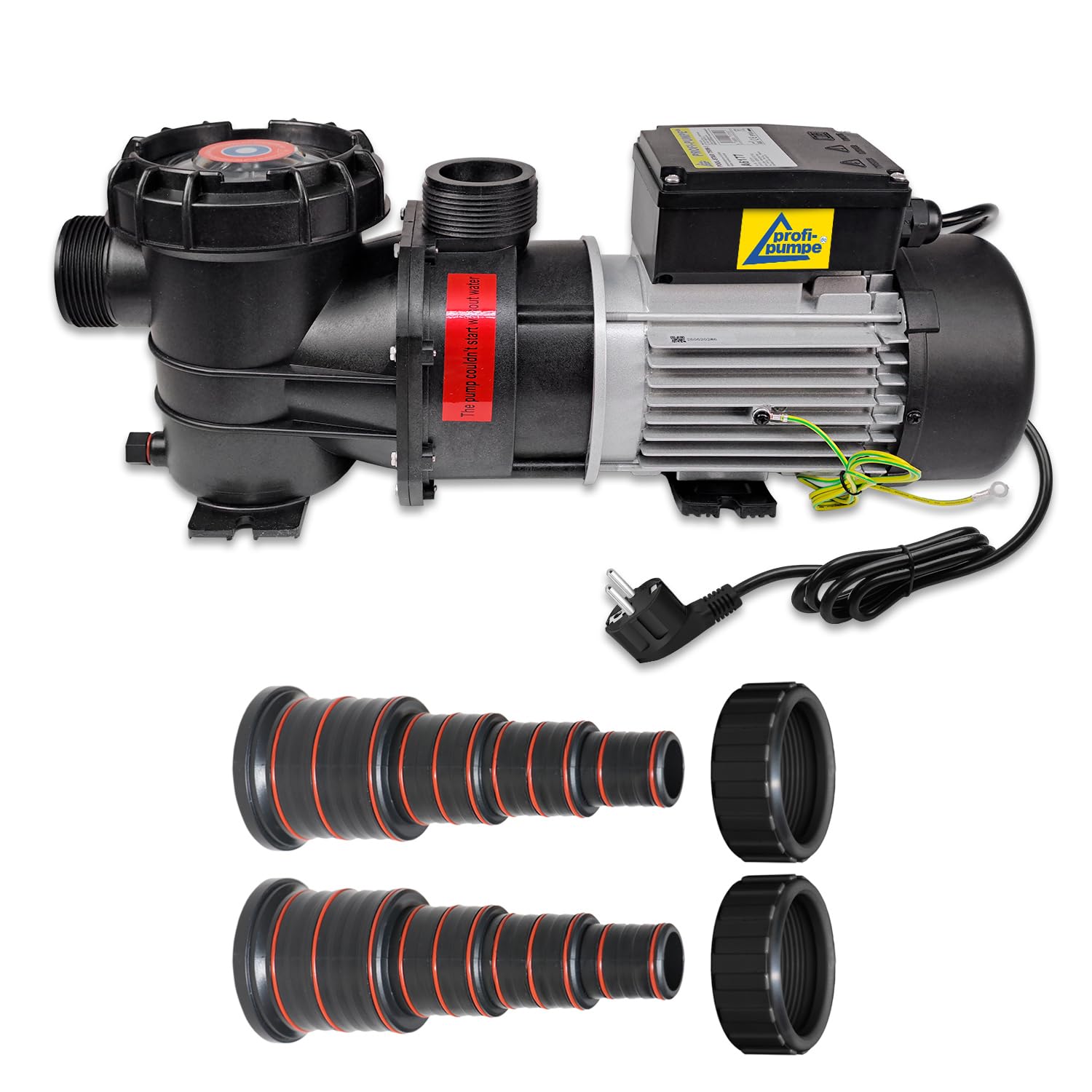 Schwimmbadpumpe Poolpumpe - Filterpumpe Schwimmbad/Swimmingpool, energiesparsam zuverlässig und effektiv, leichte Filterreinigung (POOL-STAR-750W)