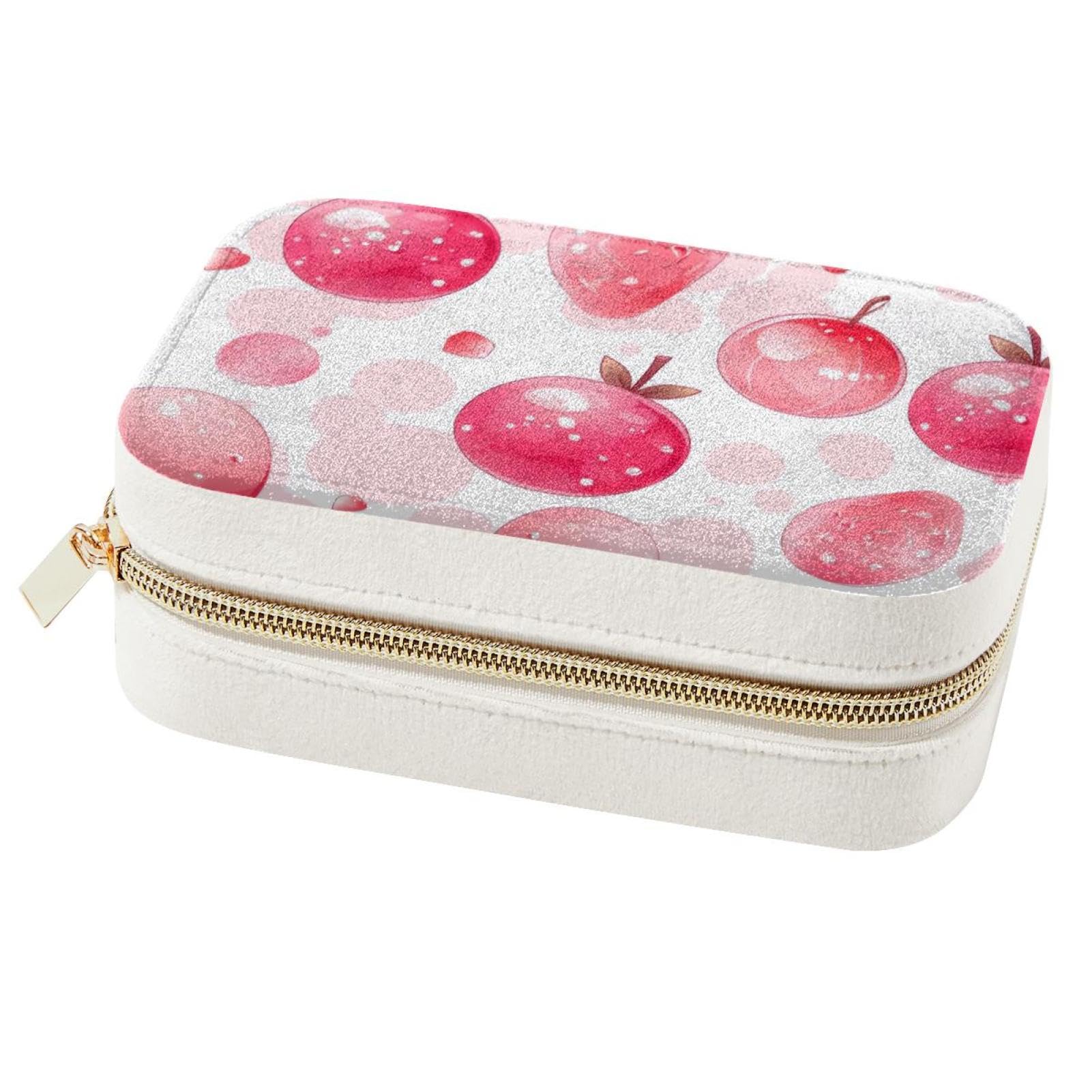 Organiseur de bijoux de voyage chic et rose pour des déplacements soignés