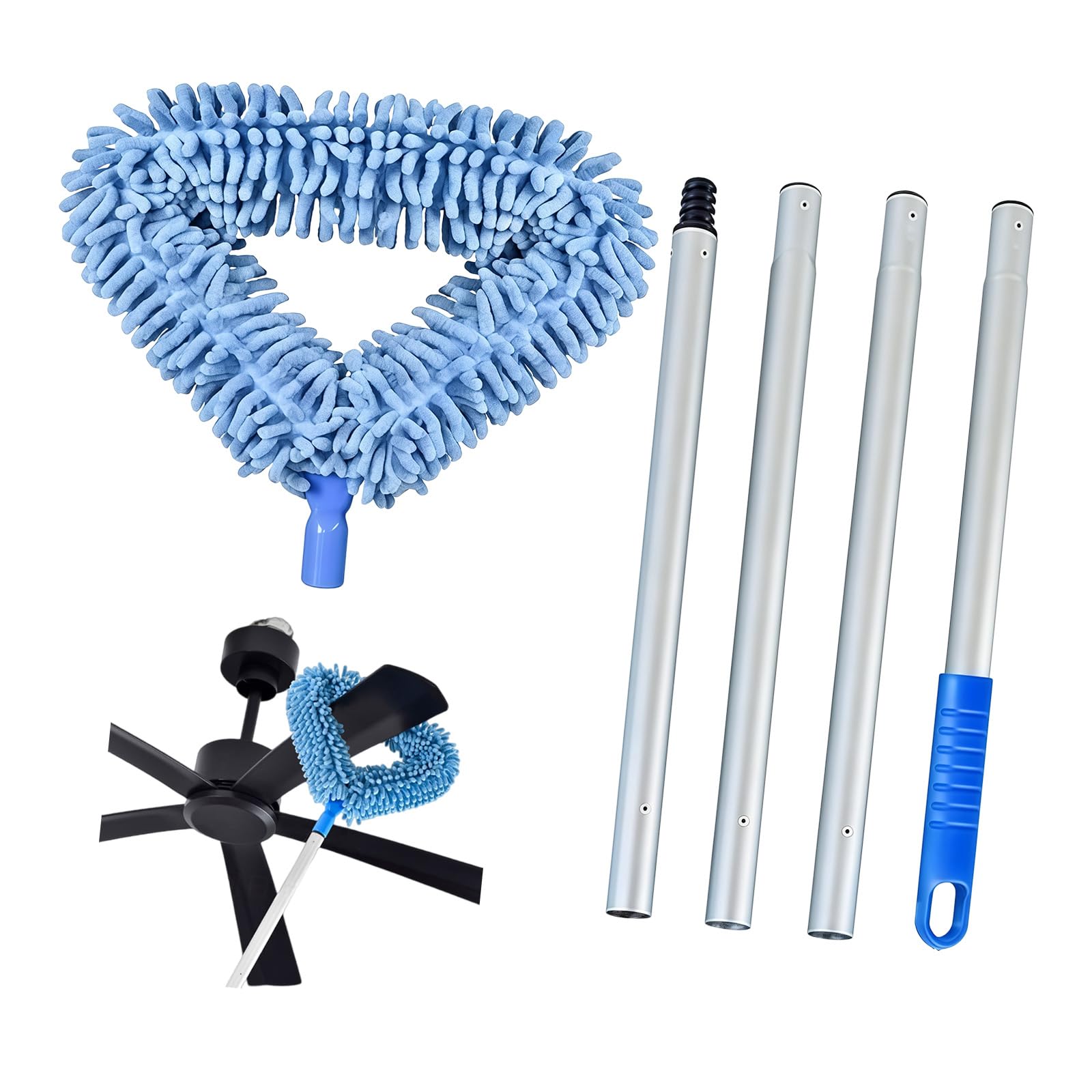 Xjdzineq Detachable Removal Tool Featuring Telescopic Handle for Home Maintenance Extendable Dusting Tool