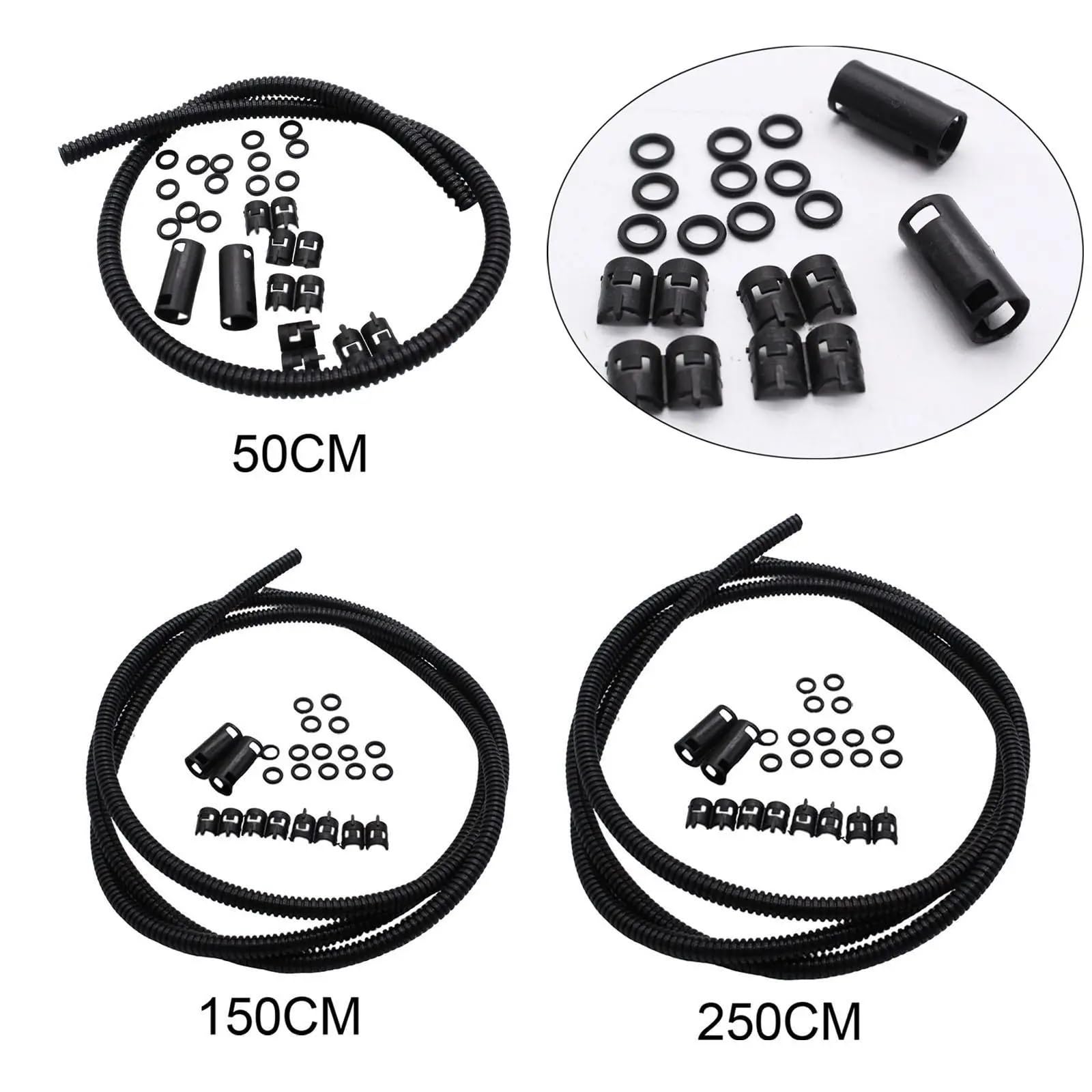 Kit tubo flessibile lavavetri generico Ricambi for veicoli Tubo flessibile tergicristallo(150cm)