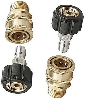 Lanx. ケルヒャー対応 高圧洗浄機 ワンタッチ カプラー 3/8 M22 変換器 社外品 ワンタッチで取り付け・取り外し! (2セット)