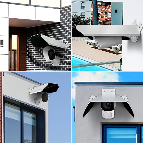 Miniatura 6 de OOSSXX Cubierta universal para cámara de seguridad solar y lluvia, cubierta protectora para cámara exterior Dome/Bala, cámaras adhesivas, cubierta