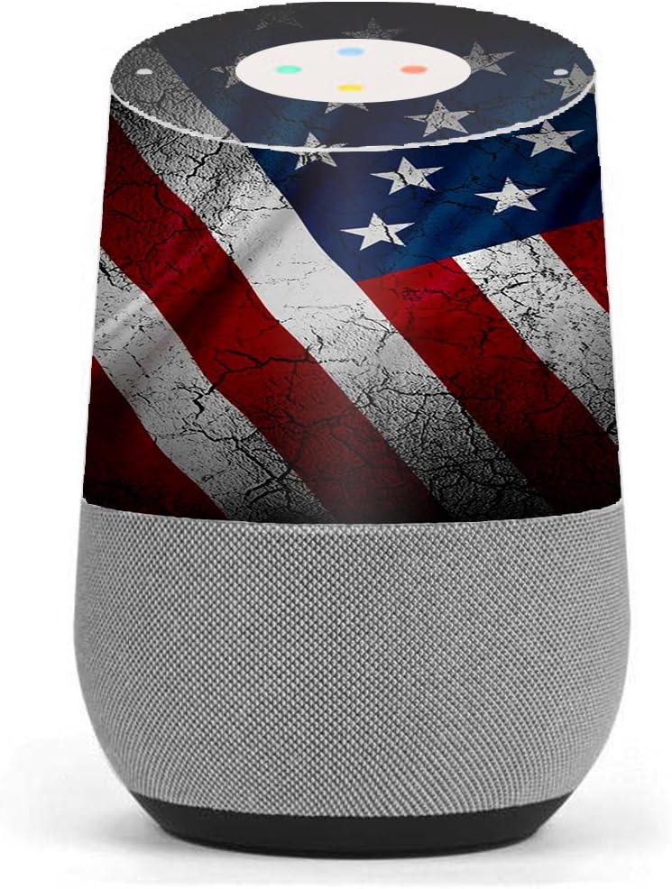 Skin Decal Vinyl Wrap for Google Home Stickers Skins Cover/American Flag Distressed