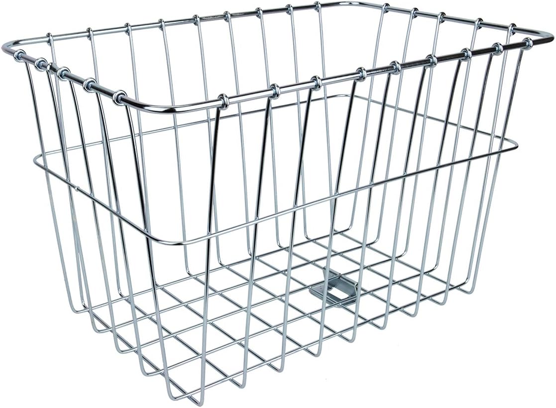 Wald 585 Rear Bicycle Basket (14.5 x 9.5 x 9) W585 Silver