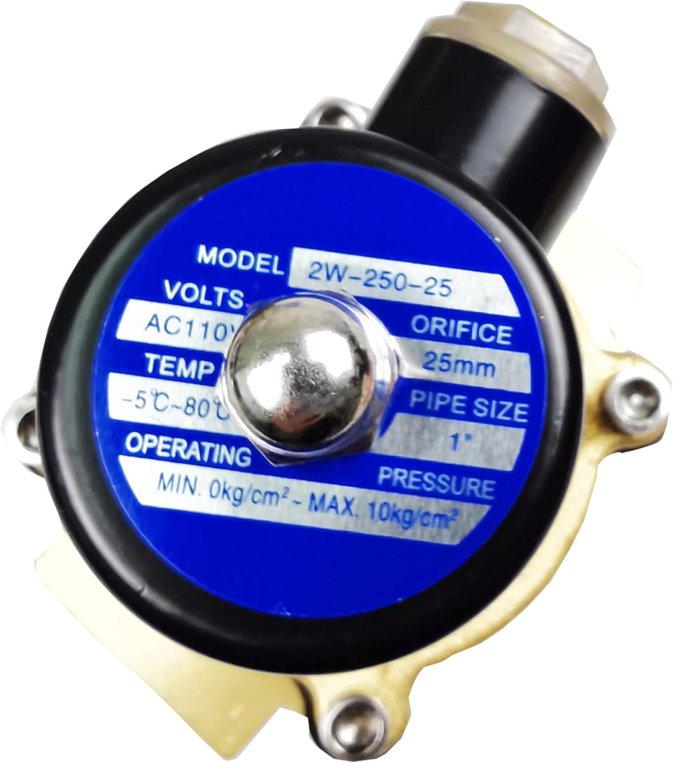 HFS(R) Electric Solenoid Valve Copper Normally Closed for Water Air Gas (110V AC 1IN NPT)
