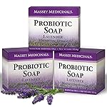 Candida Freedom Massey\'s Natural Probiotic Soap Bar - Lavender Scented - For Men and Women of All Ages - Refreshing Body Essential with 100% Natural Ingredients - 4oz Bar (Pack of 3)