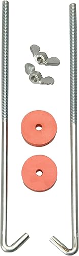 Road Power 966-12 J - Tornillos de sujeción para batería con gancho paquete de 2 cromado 12 pulgadas