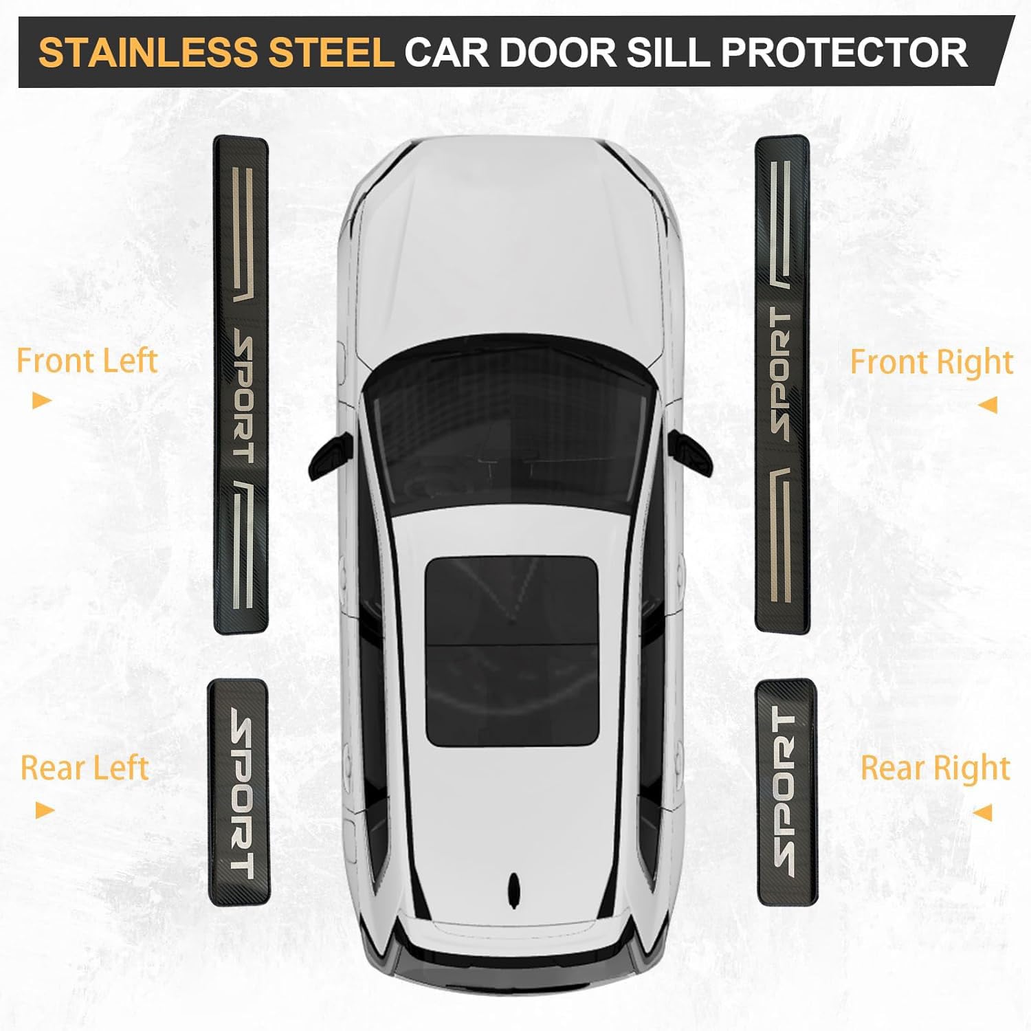 Protection Seuil de Porte pour Chrysler Pacifica 2016-2020