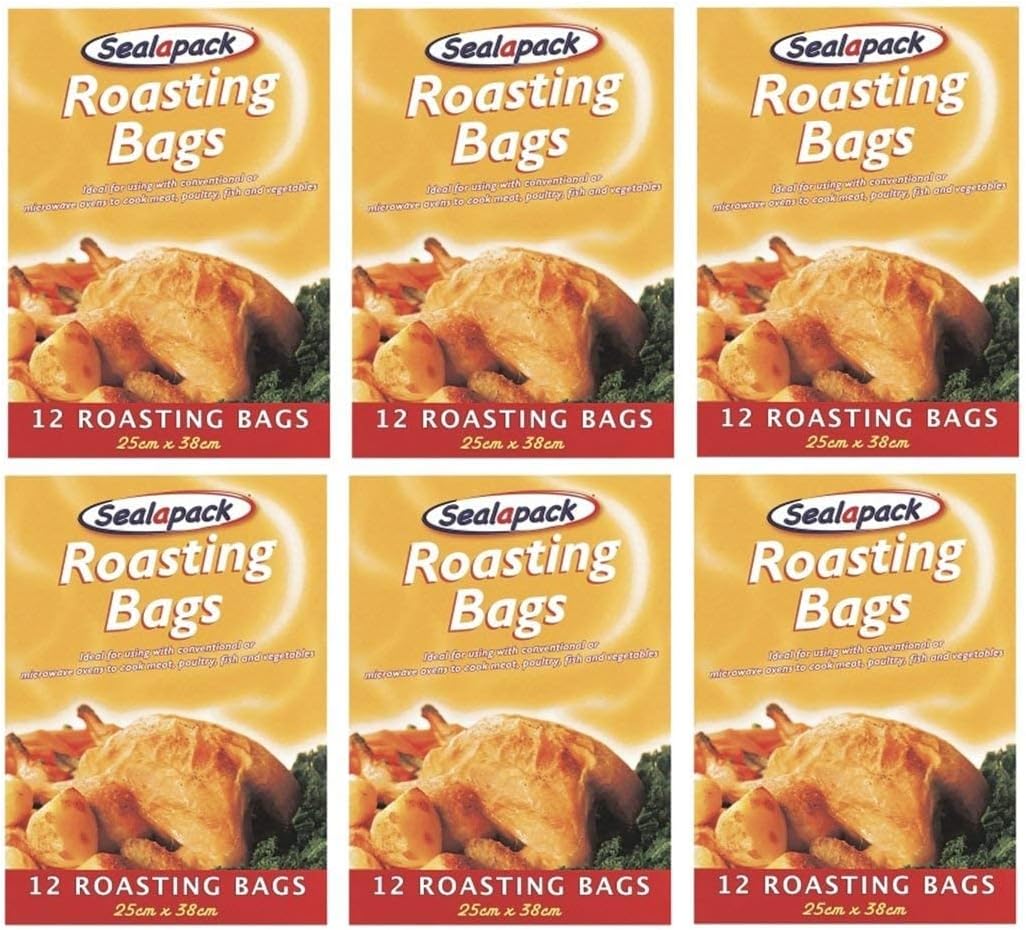 72 x Sealapack Turkey Chicken Meat Roasting Bags Oven Cooking Bags 25 x