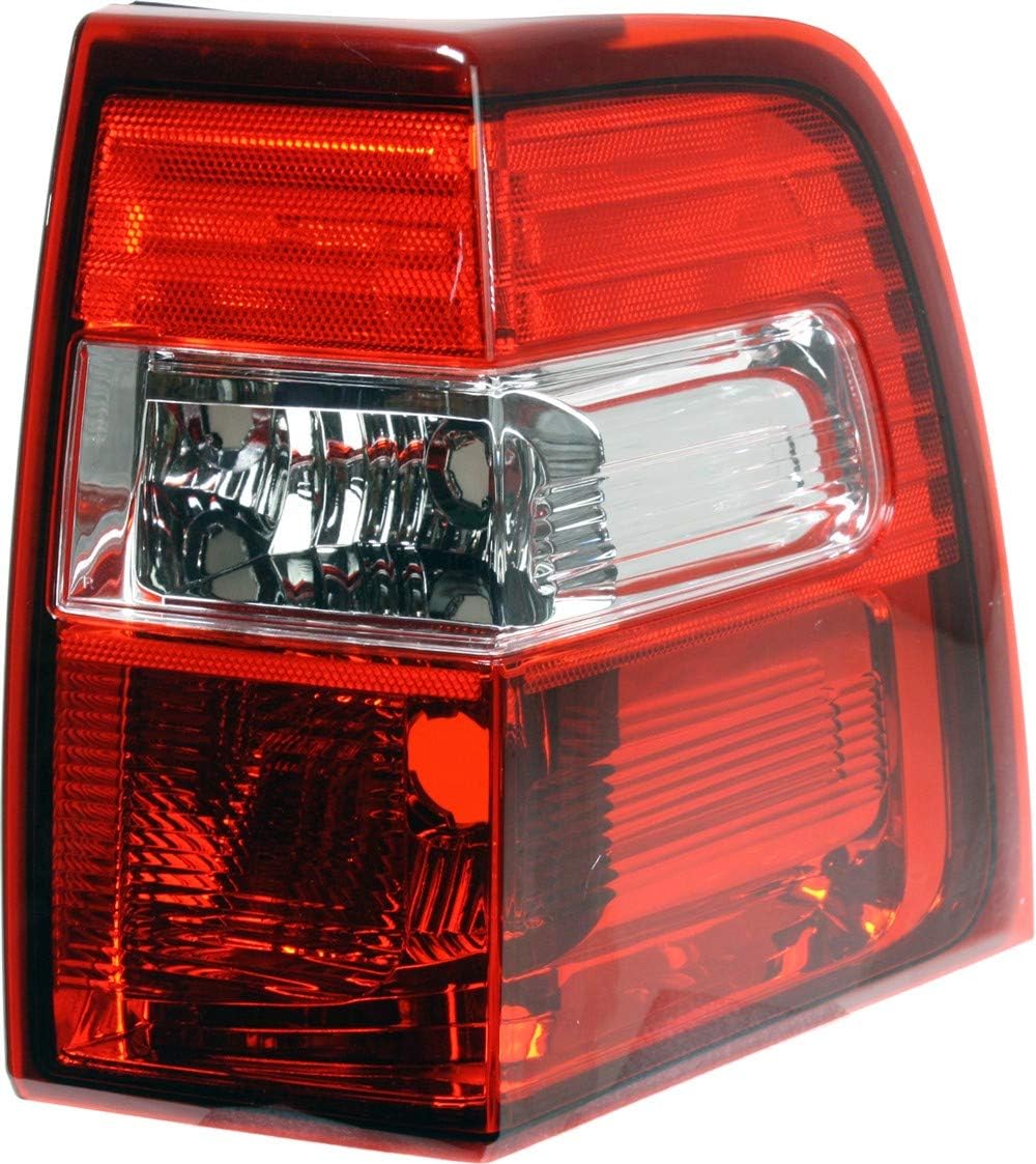 Evan Fischer Tail Light Lens and Housing Compatible with 2007-2014 Ford Expedition - CAPA Passenger Side