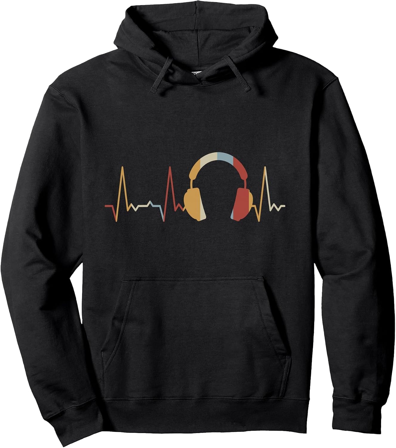 Heartbeat Headphones Pullover Hoodie