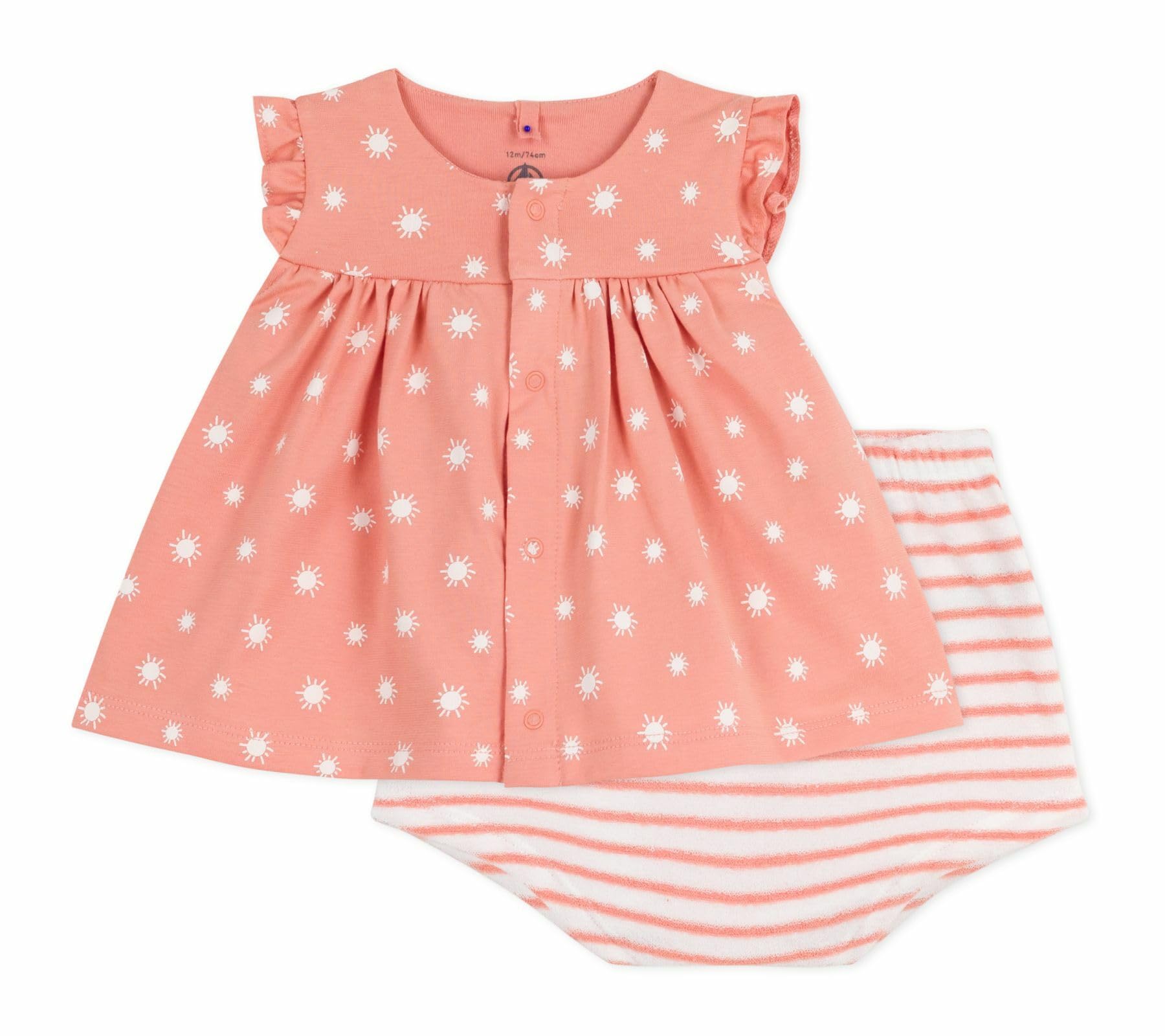 Petit Bateau Baby - Mädchen A0dca 2-teiliges Set (1er Pack)