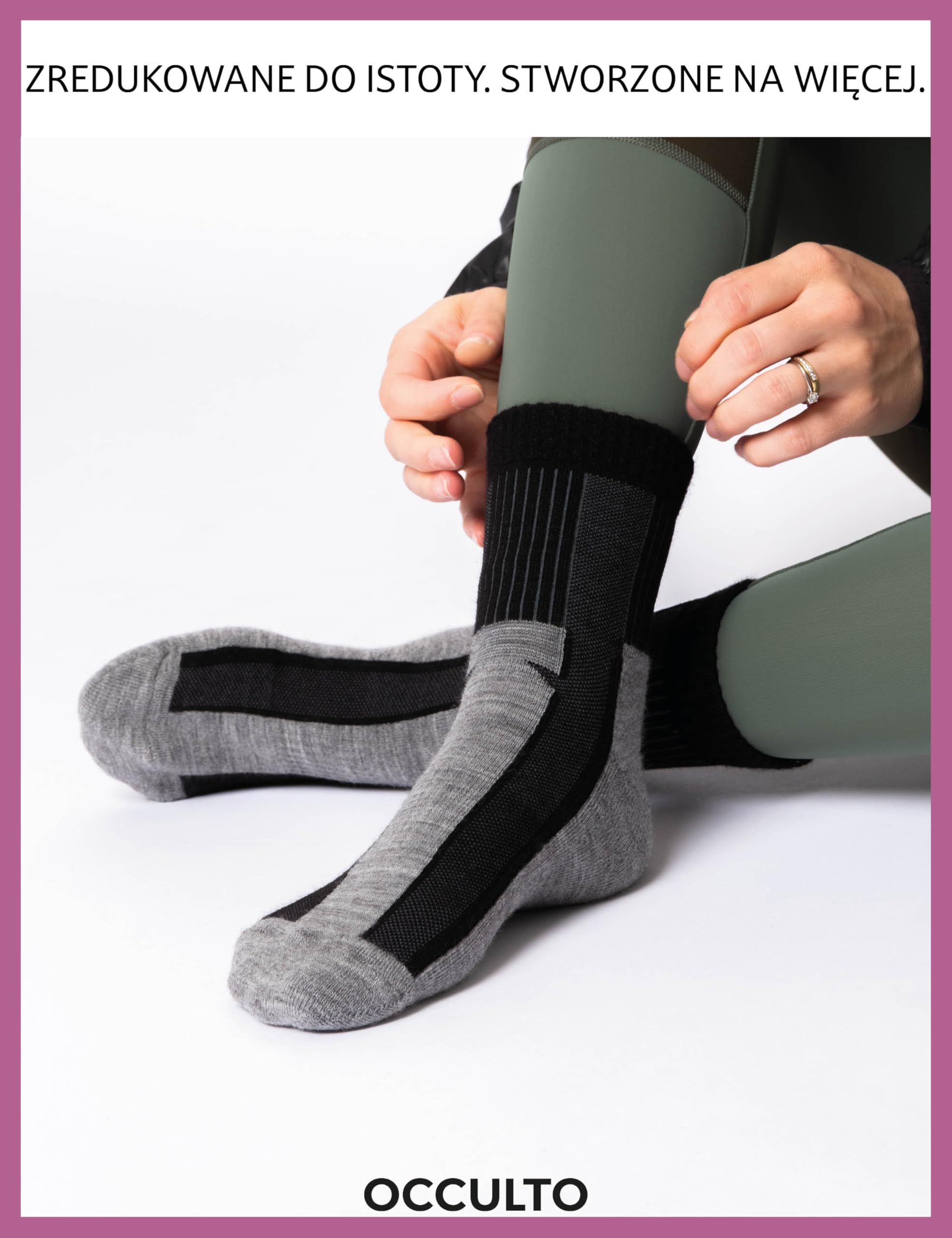 Occulto merino skarpety turystyczne damski & męskie 3 pak (model: Makalu)